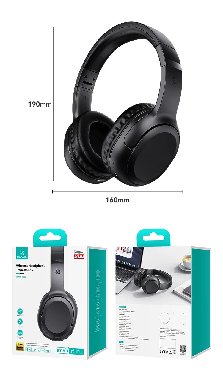 USAMS 40H Wireless TWS Headphones