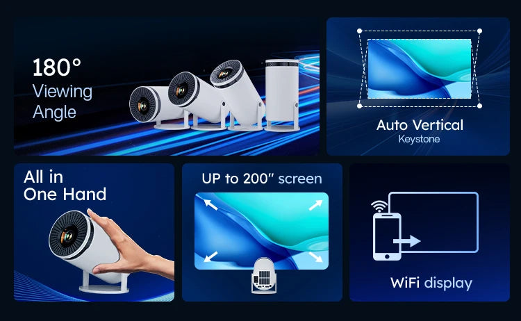 HY300 Mini Smart Projector Android 11